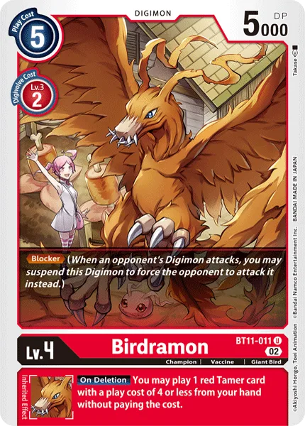 Birdramon — Booster DIMENSIONAL PHASE [BT11] BT11-011