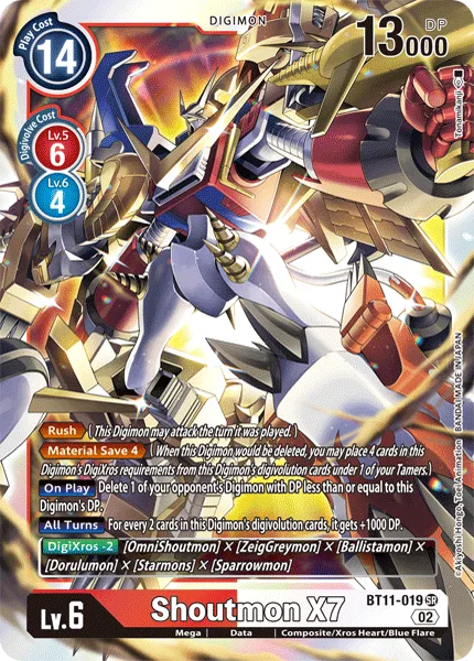 Shoutmon X7 — Booster DIMENSIONAL PHASE [BT11] BT11-019
