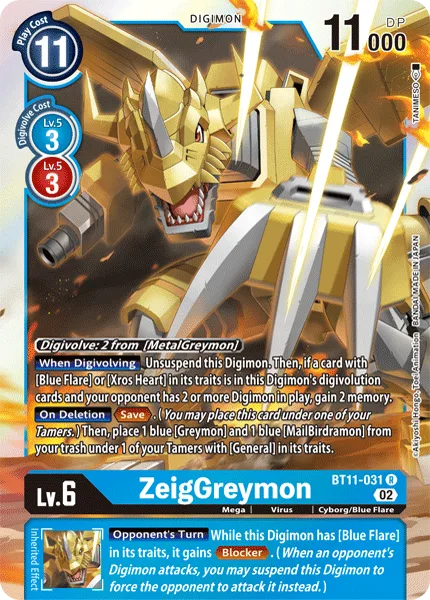 ZeigGreymon — Booster DIMENSIONAL PHASE [BT11] BT11-031