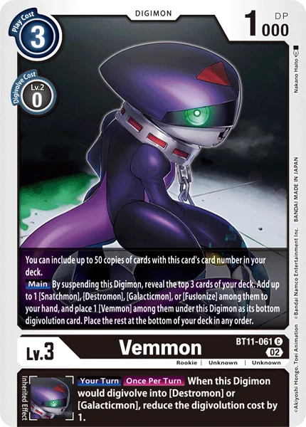 Vemmon — Booster DIMENSIONAL PHASE [BT11] BT11-061
