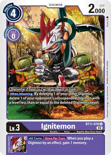 Ignitemon — Booster DIMENSIONAL PHASE [BT11] BT11-076