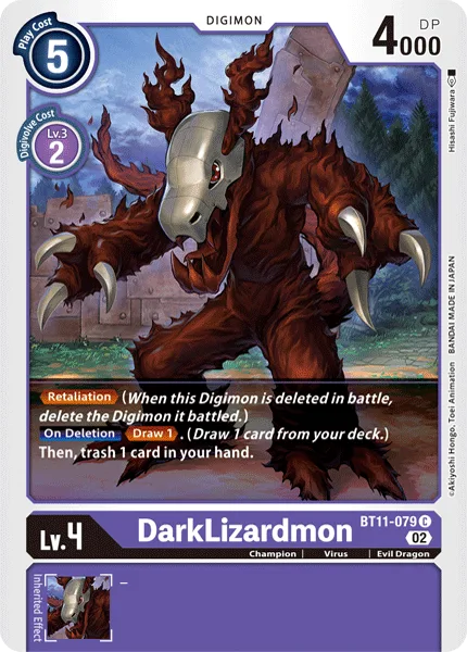 DarkLizardmon — Booster DIMENSIONAL PHASE [BT11] BT11-079