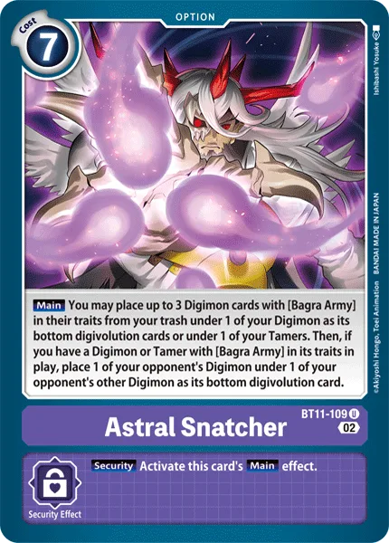 Astral Snatcher — Booster DIMENSIONAL PHASE [BT11] BT11-109