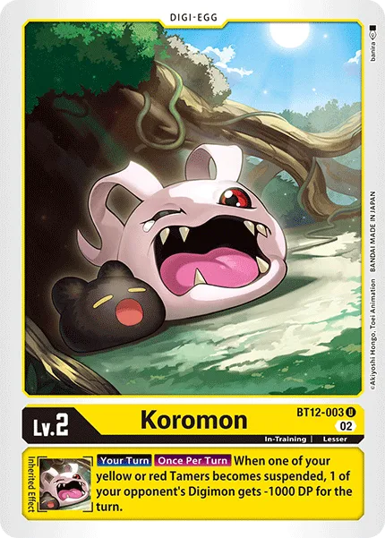 Koromon — Booster ACROSS TIME [BT12] BT12-003