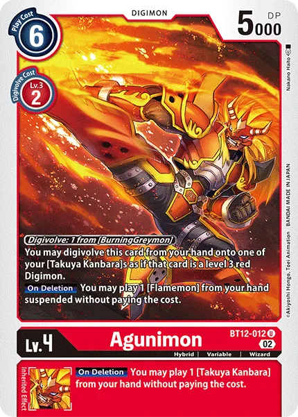 Agunimon — Booster ACROSS TIME [BT12] BT12-012