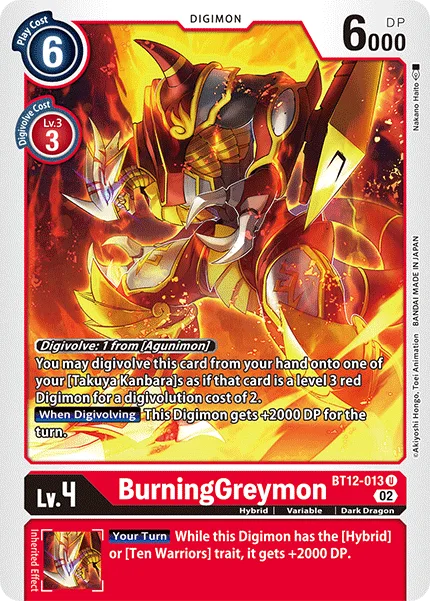 BurningGreymon — Booster ACROSS TIME [BT12] BT12-013