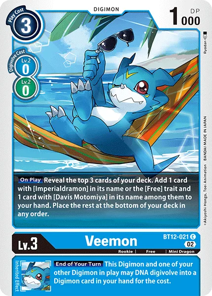 Veemon — Booster ACROSS TIME [BT12] BT12-021