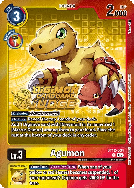 Agumon — Large-Scale Tournaments BT12-034
