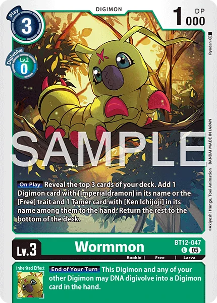 Wormmon — Advanced Booster DIGIMON GENERATION [AD-01] BT12-047