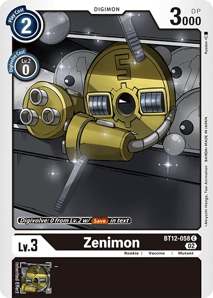 Zenimon — Booster ACROSS TIME [BT12] BT12-058