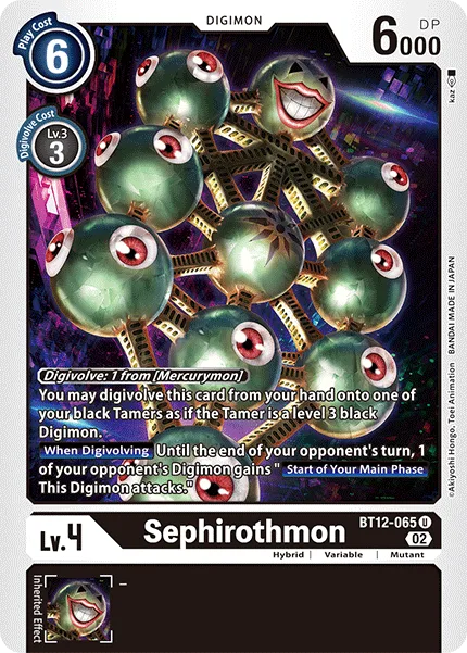 Sephirothmon — Booster ACROSS TIME [BT12] BT12-065