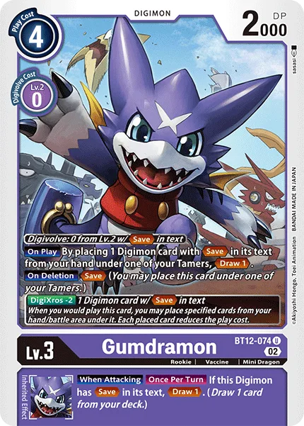 Gumdramon — Booster ACROSS TIME [BT12] BT12-074