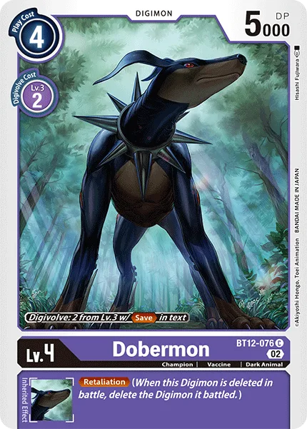 Dobermon — Booster ACROSS TIME [BT12] BT12-076