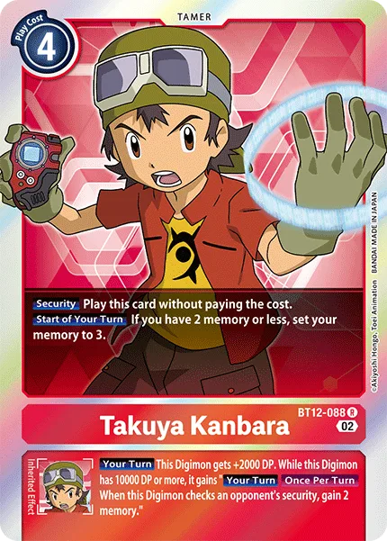 Takuya Kanbara — Booster ACROSS TIME [BT12] BT12-088