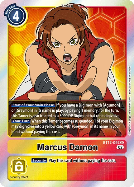 Marcus Damon — Booster ACROSS TIME [BT12] BT12-092