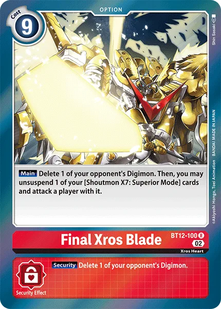 Final Xros Blade — Booster ACROSS TIME [BT12] BT12-100
