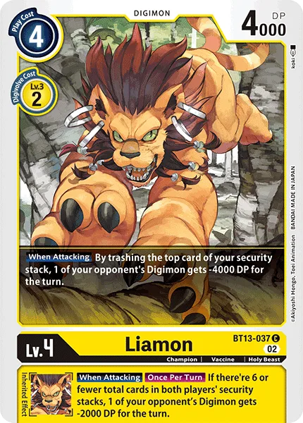 Liamon — Booster VERSUS ROYAL KNIGHTS [BT13] BT13-037