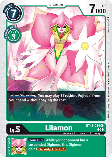 Lilamon — Booster VERSUS ROYAL KNIGHTS [BT13] BT13-054