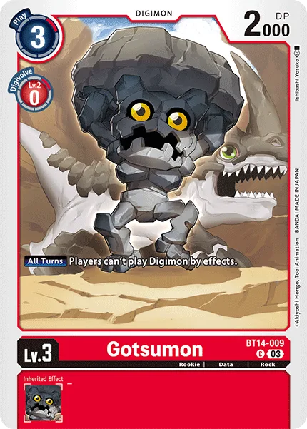 Gotsumon — Booster BLAST ACE [BT14] BT14-009