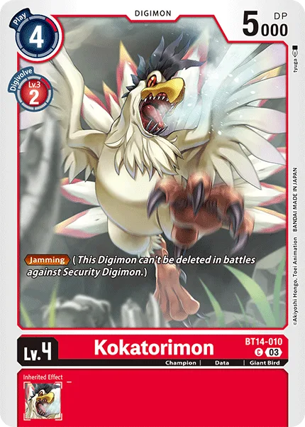 Kokatorimon — Booster BLAST ACE [BT14] BT14-010