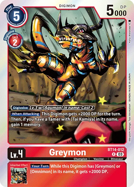 Greymon — Booster BLAST ACE [BT14] BT14-012