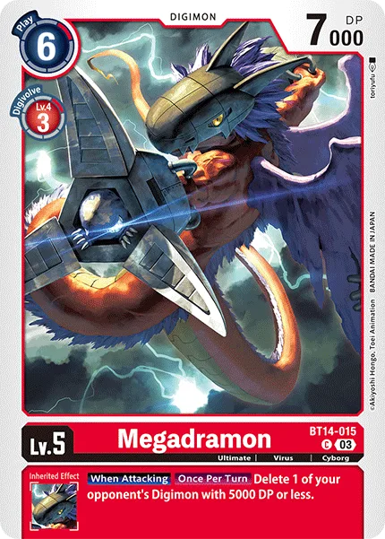 Megadramon — Booster BLAST ACE [BT14] BT14-015