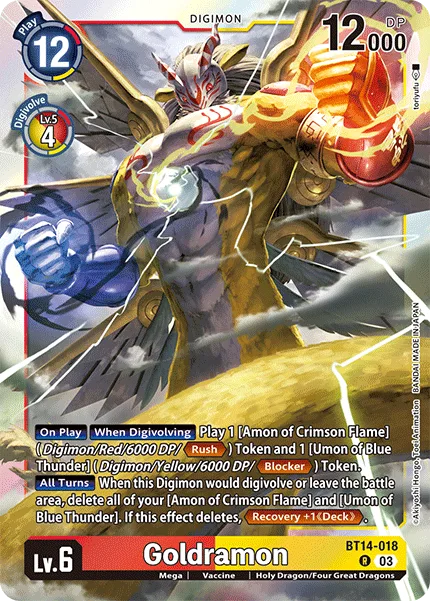 Goldramon — Booster BLAST ACE [BT14] BT14-018