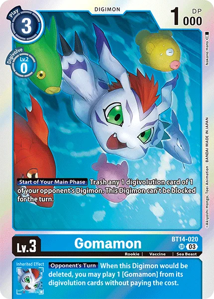 Gomamon — Booster BLAST ACE [BT14] BT14-020