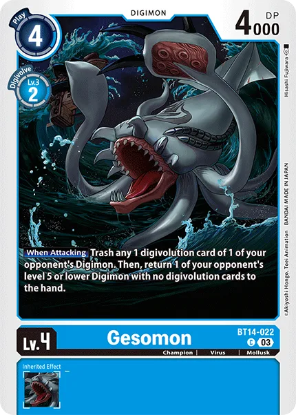 Gesomon — Booster BLAST ACE [BT14] BT14-022