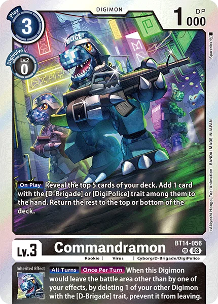 Commandramon — Booster BLAST ACE [BT14] BT14-056