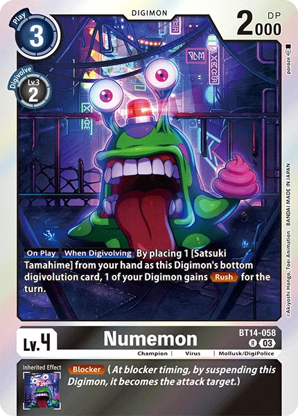 Numemon — Booster BLAST ACE [BT14] BT14-058