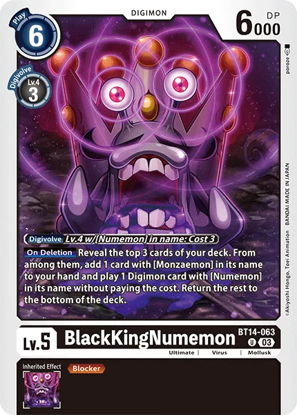 BlackKingNumemon — Booster BLAST ACE [BT14] BT14-063