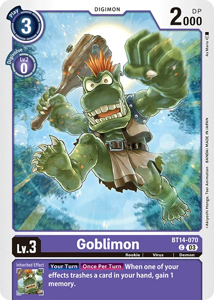 Goblimon — Booster BLAST ACE [BT14] BT14-070