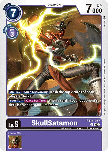 SkullSatamon — Booster BLAST ACE [BT14] BT14-077