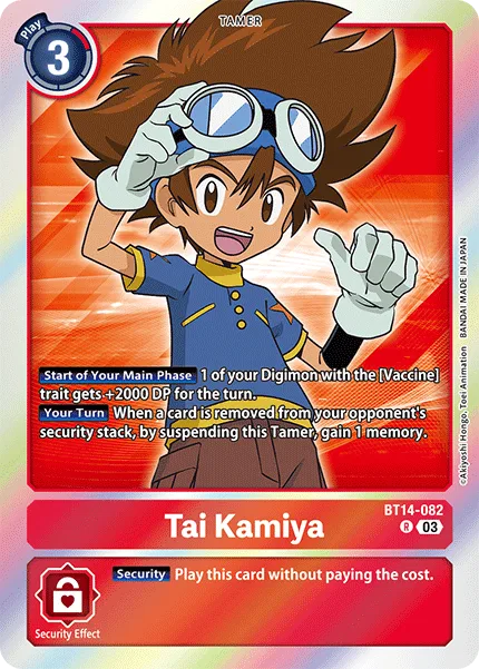 Tai Kamiya — Booster BLAST ACE [BT14] BT14-082