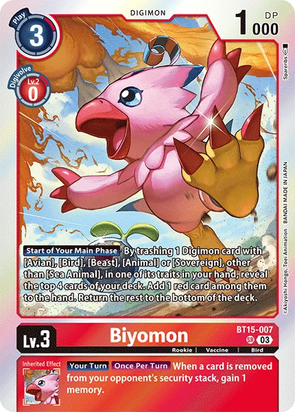Biyomon — Booster EXCEED APOCALYPSE [BT15] BT15-007