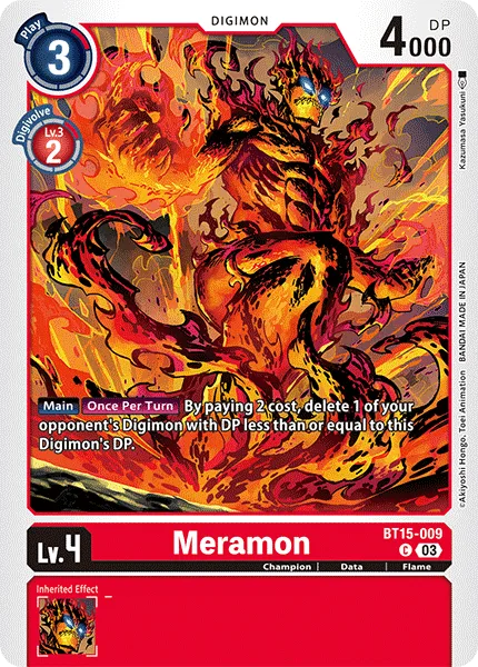 Meramon — Booster EXCEED APOCALYPSE [BT15] BT15-009