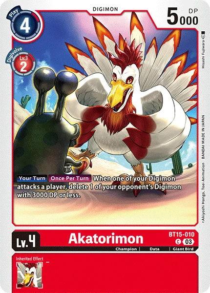 Akatorimon — Booster EXCEED APOCALYPSE [BT15] BT15-010