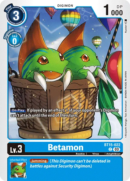 Betamon — Booster EXCEED APOCALYPSE [BT15] BT15-022