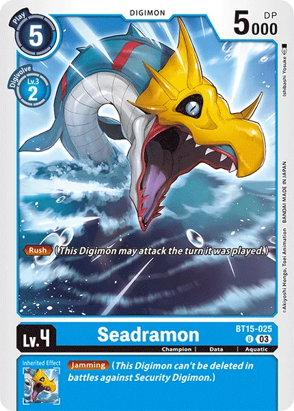 Seadramon — Booster EXCEED APOCALYPSE [BT15] BT15-025