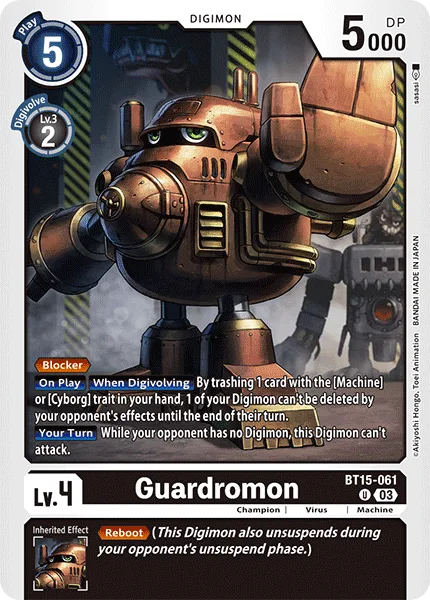 Guardromon — Booster EXCEED APOCALYPSE [BT15] BT15-061