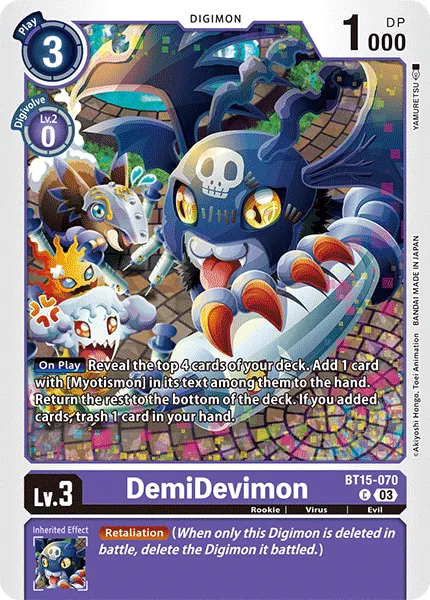 DemiDevimon — Booster EXCEED APOCALYPSE [BT15] BT15-070