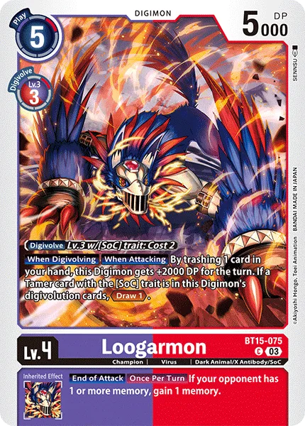 Loogarmon — Booster EXCEED APOCALYPSE [BT15] BT15-075