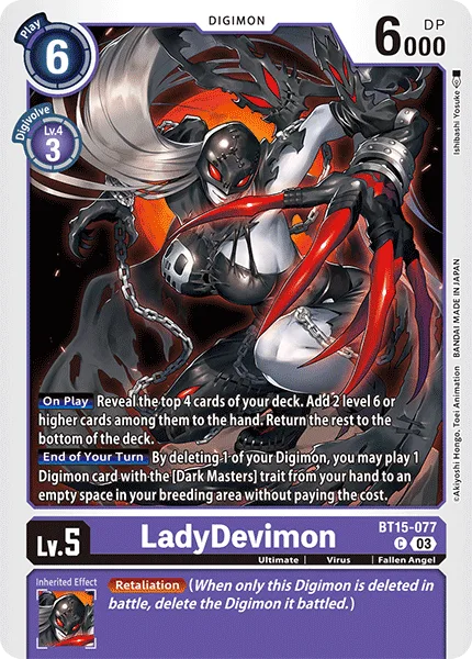 LadyDevimon — Booster EXCEED APOCALYPSE [BT15] BT15-077