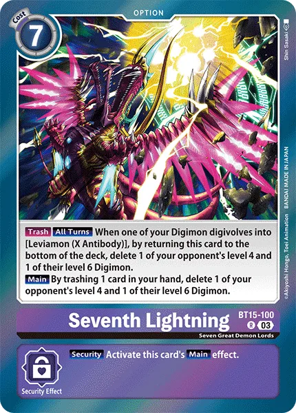 Seventh Lightning — Booster EXCEED APOCALYPSE [BT15] BT15-100
