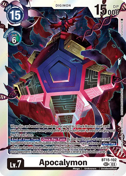 Apocalymon — Booster EXCEED APOCALYPSE [BT15] BT15-102