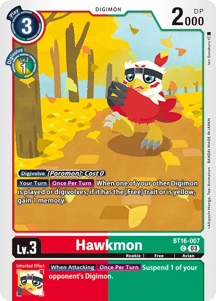 Hawkmon — Booster BEGINNING OBSERVER [BT16] BT16-007