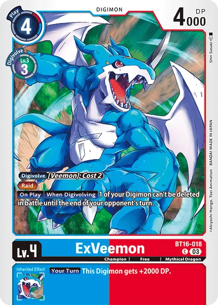 ExVeemon — Booster BEGINNING OBSERVER [BT16] BT16-018