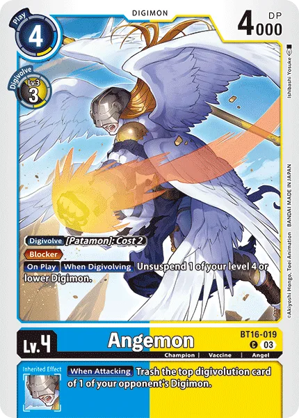 Angemon — Booster BEGINNING OBSERVER [BT16] BT16-019