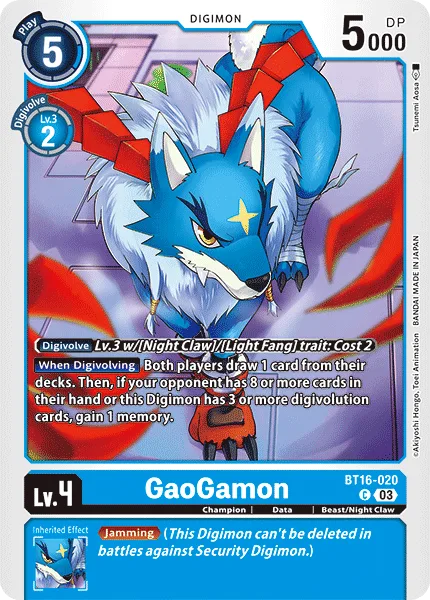 GaoGamon — Booster BEGINNING OBSERVER [BT16] BT16-020
